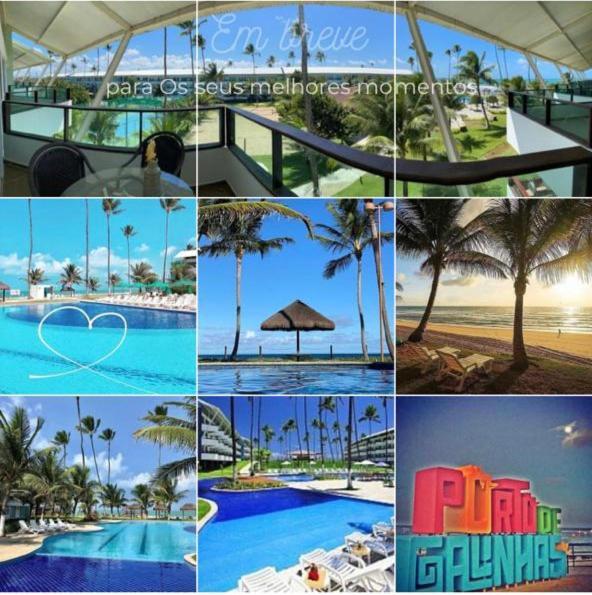 Excelente Flat 3 Quartos Pra 10 Pessoas No Ancorar Flat Resort Porto de Galinhas Bagian luar foto